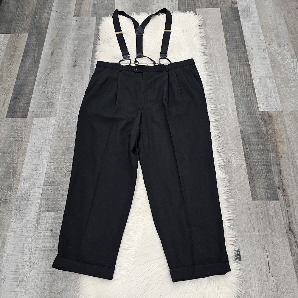 Givenchy Black Trousers with Suspenders